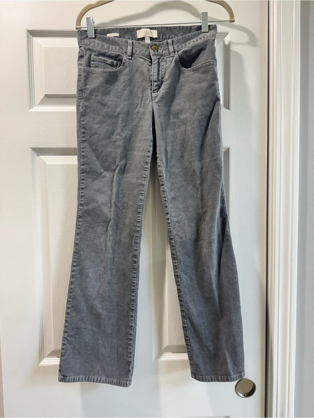 Talbots grey corduroy pants  2P - excellent condition- signature boot